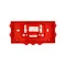Rechteckige Brandschutzdose E90 3x3x4mm2 103x30x197mm rot