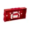 Rechteckige Brandschutzdose E90 3x3x4mm2 103x30x197mm rot