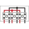 Rectangular fire protection box E90 2x3x4mm2 103x30x197mm red