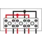 Rectangular fire protection box E90 2x3x4mm2 103x30x197mm red