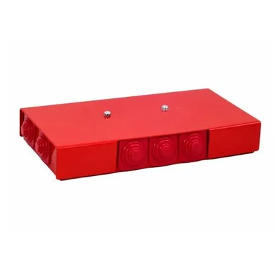 Rectangular fire protection box E90 pass-through 3x3x4mm2 103x30x197mm red