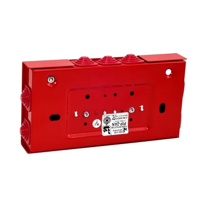 Rectangular fire protection box E90 pass-through 3x3x4mm2 103x30x197mm red