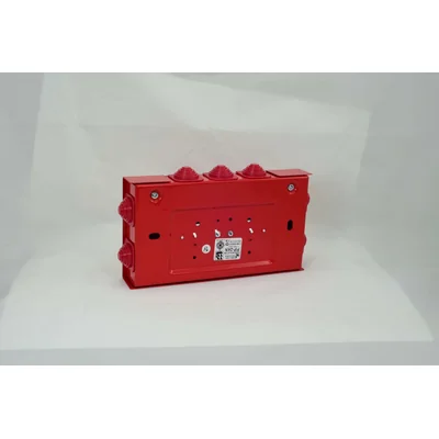 Rectangular fire protection box E90 pass-through 3x3x6mm2 125x36x225mm red