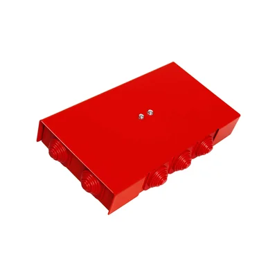 Rectangular fire protection box E90 pass-through 3x3x6mm2 125x36x225mm red