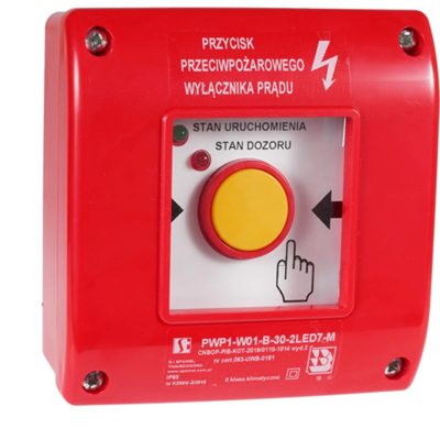 Ręczny przycisk przeciwpożarowego wyłącznika prądu PWP1