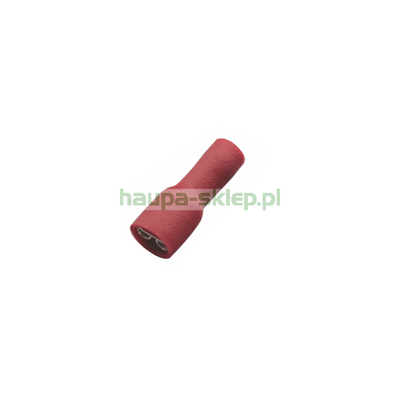 Red fully insulated sleeve 0.5-1.0/4.8x0.8 PVC