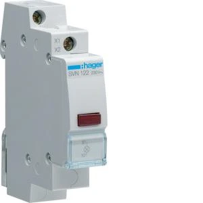 Red indicator lamp 230V AC