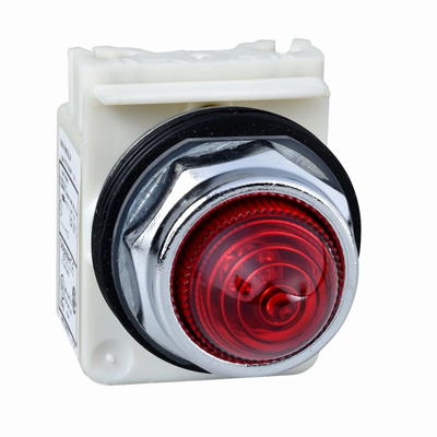 Red indicator light BA 9s screw terminals