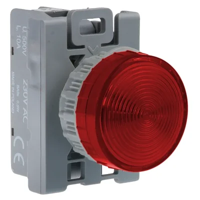 RED SIGNAL LAMP 220V LED BA9S STANDARD