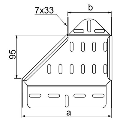 Reducción derecha, RKPJ400/300H42