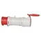 Reducer plug 16A 5p to socket 16A 4p IP44