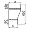 Redukcja dwutorowa szerokość 300 x 200mm wysokość 160mm