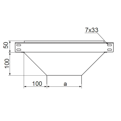 Reduzier-T-Stück, TRBJ100H50