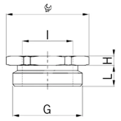 Reduzierstück aus Messing PG21-PG16