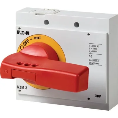 Red/yellow locking handle, NZM3-XDVR