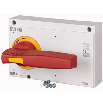 Red/yellow locking handle, NZM4-XDVR