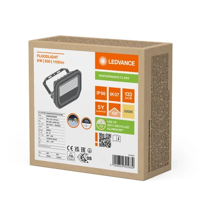 Reflektor FLOODLIGHT 10 8W 1K2LM 830 PS SY100 BK