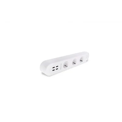 Regleta Azzardo SMART 3 tomas + 4xUSB WiFi blanca 1,5m AZ3477
