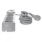 Regleta con fusible y sistema de protección contra sobretensiones profesional, 5 tomas, 2 puertos USB, longitud 1,5 m, 10A 230V 2300W, gris