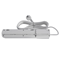 Regleta con fusible y sistema de protección contra sobretensiones profesional 5 tomas 2 puertos USB longitud 3m 10A 230V 2300W gris