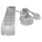 Regleta con fusible y sistema de protección contra sobretensiones profesional, 5 tomas, longitud 1,5 m, 10 A 230 V 2300 W, gris
