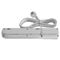 Regleta con fusible y sistema de protección contra sobretensiones profesional, 5 tomas, longitud 1,5 m, 10 A 230 V 2300 W, gris