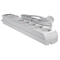 Regleta con fusible y sistema de protección contra sobretensiones profesional, 5 tomas, longitud 3m, 10A 230V 2300W, gris