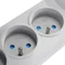 Regleta con fusible y sistema de protección contra sobretensiones profesional, 5 tomas, longitud 3m, 10A 230V 2300W, gris