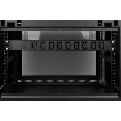 Regleta de 19", 9 enchufes C13, 2m, negro