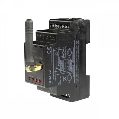 REGOLATORE MODULARE RADIO PER TAPPETINI A RULLO - DOPPIO - 230 V CA A LUNGA DURATA TIPO: SRM-22