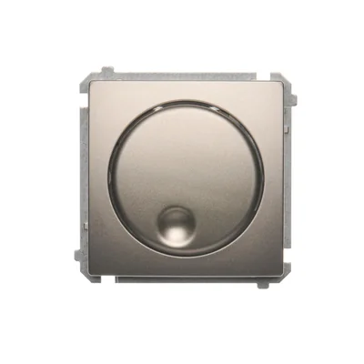 Regulador de intensidad giratorio (módulo) 20-500 W, 230 V, satinado metálico