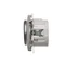 Regulador de intensidad pulsador (módulo) 20-500W 230V inox (metálico)