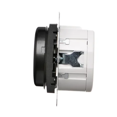 Regulador giratorio bipolar para LED regulables 230V (módulo) 5-215W, antracita (metálico) Requiere instalación de 4 hilos