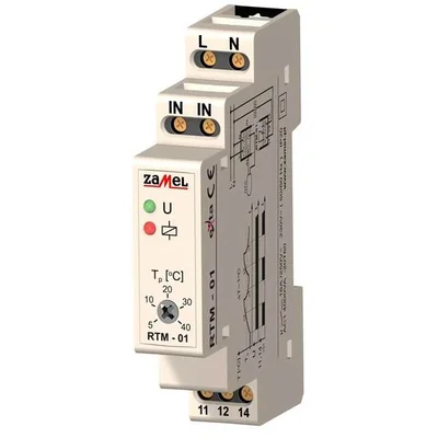Régulateur de température 5-40c sans sonde 230V AC TYPE : RTM-01