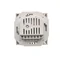Régulateur de température avec capteur interne, 16A, 230V satin (métallique)