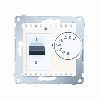 Régulateur de température avec capteur interne (module) 16A 230V crème