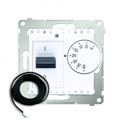 Régulateur de température avec un capteur externe (module) 16A 230V blanc