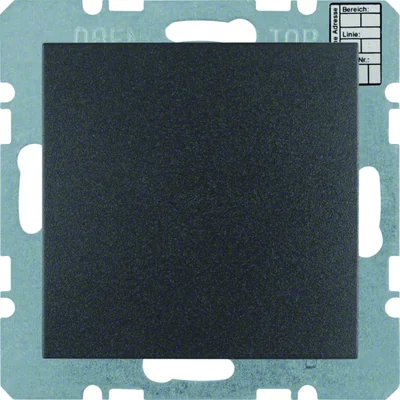 Régulateur de température sans commande manuelle avec interface universelle, avec BCU intégré anthracite B.1/B.3/B.7 Glas