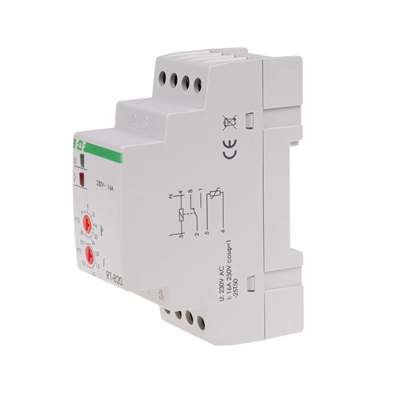 Regulator temperatury bez sondy montaz na szynie DIN styk: 1NO/NC 230V AC - zakres temperatur 4÷30°C