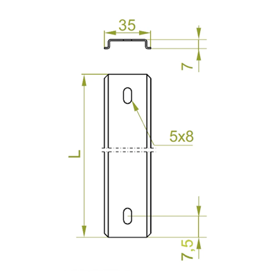 Рейка EURO SZB35H7/1