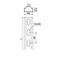 Reinforced galvanized channel section, length 0.5 m, width 40 mm, height 22 mm
