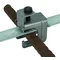 Reinforcement clamp with pressure clamp, for wire diameter 6-20 / 8-10 mm, wire diameter 6-20 mm / flat bar width 30 mm or two flat bars width 30x3-4 mm, uncoated steel VK DB 6.20 8.10 FL30 BSB STBL