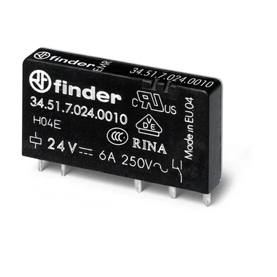 Relais 1CO 6A 24V CC