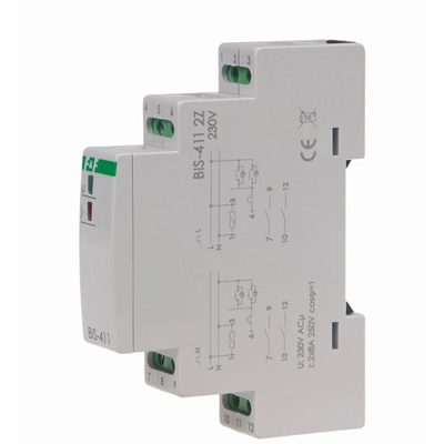 Relais à impulsions 8A 24V AC/DC 1NO 1NC