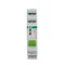 Relais bistable BIS-411BM-LED avec bouton de commande manuelle, mémoire, montage sur rail DIN, 230 V, avec relais de courant d'appel 160 A/20 ms