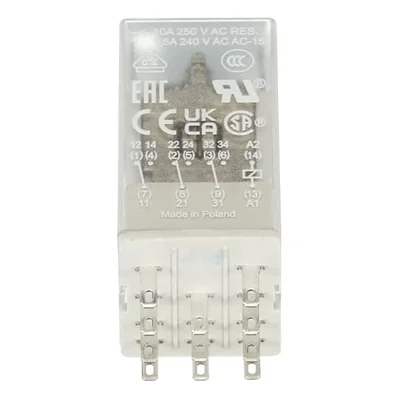 Relais CR-M024DC3, A1-A2=24V DC, 3 Wechsler 250V/10A