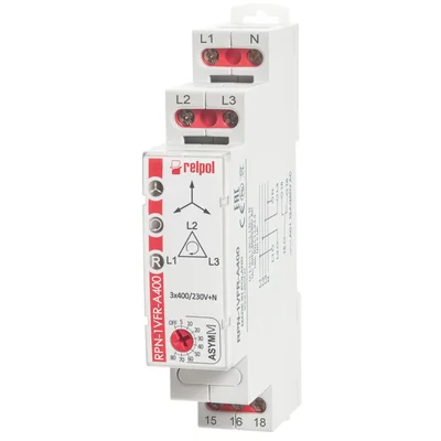 Relais de surveillance RPN-1VFR-A400 1P, tension de surveillance CA 12 A / 250 V CA