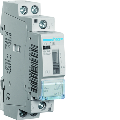 Relais d'installation 1NO+1NC 16A 8/12V AC