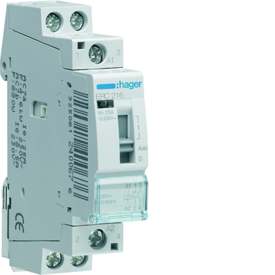 Relais d'installation 2NO 16A 230V AC