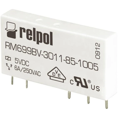 Relais électromagnétique RM699BV-3011-85-1012, miniature, version horizontale, pour circuit imprimé